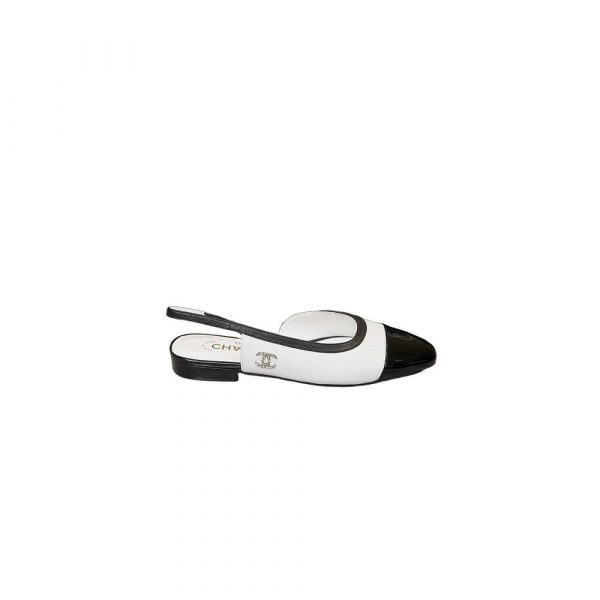 Chanel Diamond Buckle Slingbacks