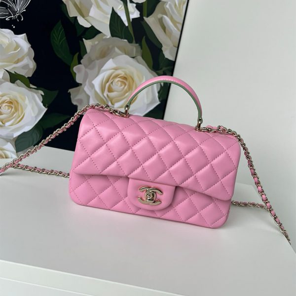 CHANEL Mini Classic Handbag With Top Handle