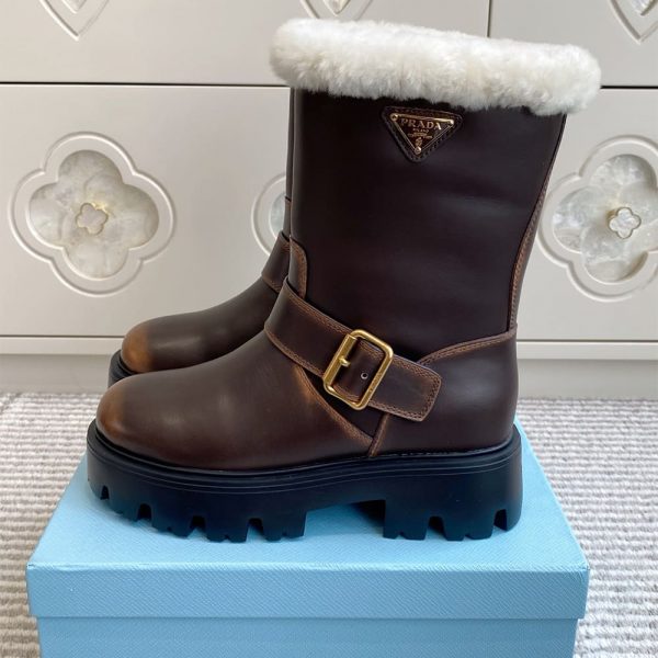 PRADA Leather booties