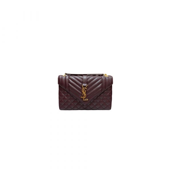 YSL envelope medium in grained leather