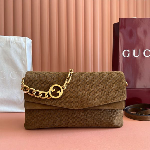 Gucci Large shoulder bag with chain(HIGH-END GRADE)