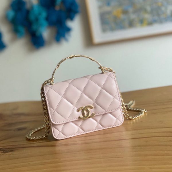Chanel mini flap with top handle(HIGH-END GRADE)