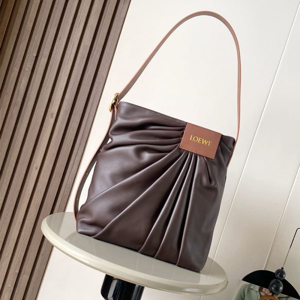 Loewe Draped tote in mellow nappa lambskin(HIGH-END GRADE)