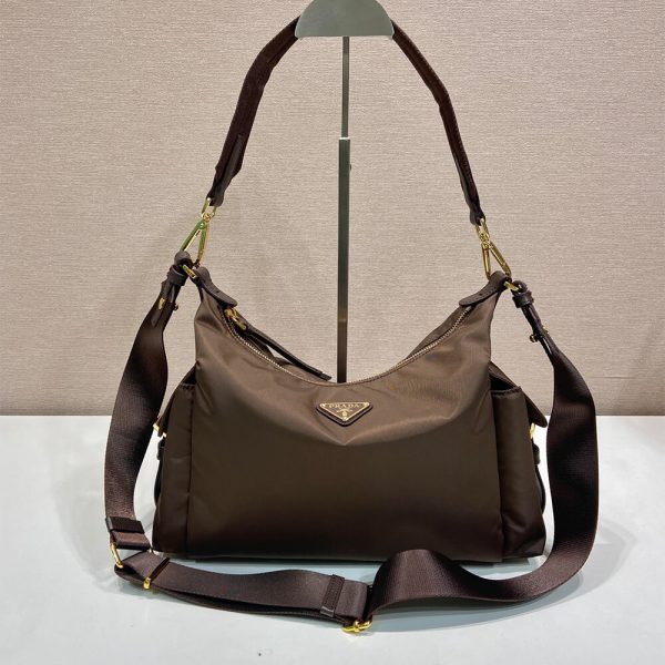 Prada Explore large Re-Nylon and leather bag(HIGH-END GRADE)
