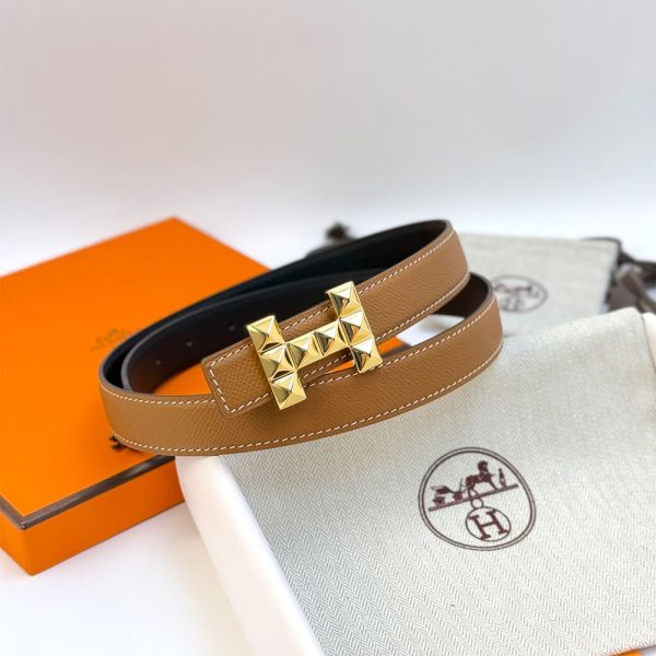 HERMES H Infini belt buckle & Reversible leather strap 24 mm