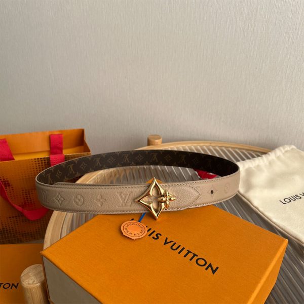 LV Flowergram 30mm Reversible Belt