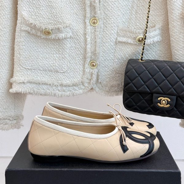 CHANEL Quilted Ballerina Flats