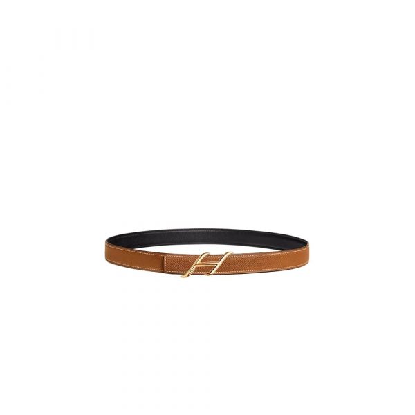 HERMES HDN belt buckle & Reversible leather strap 24 mm