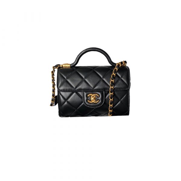 Small FLAP BAG WITH TOP HANDLE