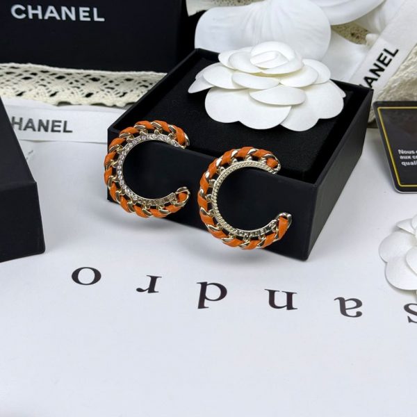 CHANEL Hoop Earrings