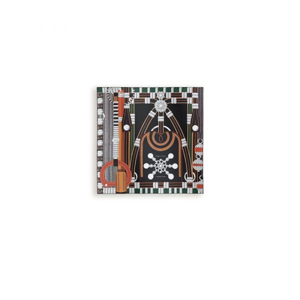HERMES Flora y Plata scarf 90