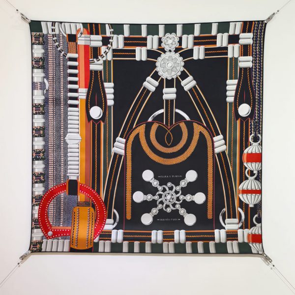 HERMES Flora y Plata scarf 90