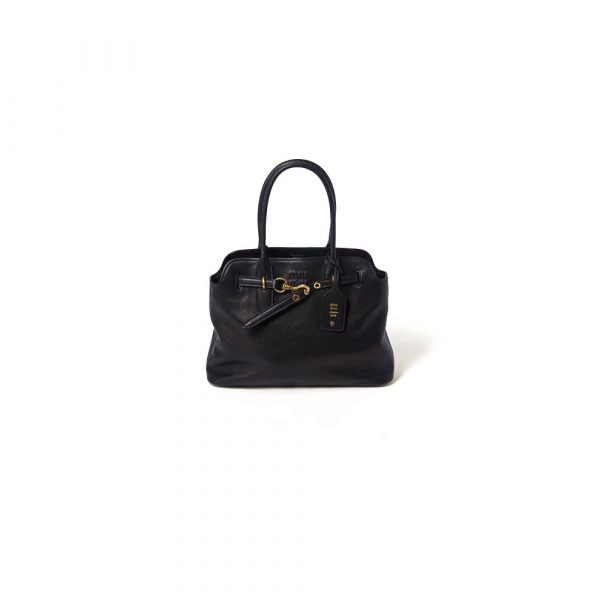 MIUMIU Medium Aventure nappa leather bag(HIGH-END GRADE)