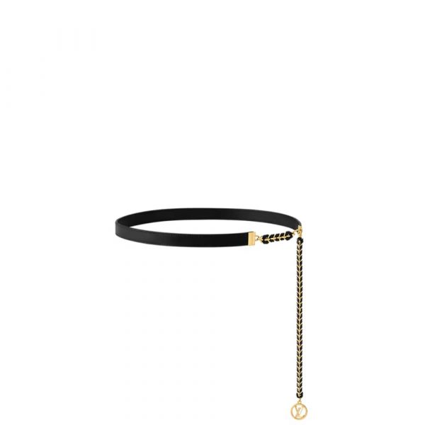 LV Braided Chain 20mm Leather Belt