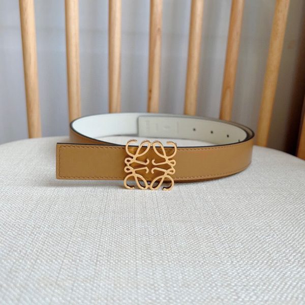 LOEWE Reversible Anagram belt in smooth calfskin 28mm