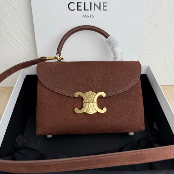 CELINE MEDIUM NINO BAG IN GRAINED NUBUCK CALFSKIN(HIGH-END GRADE)
