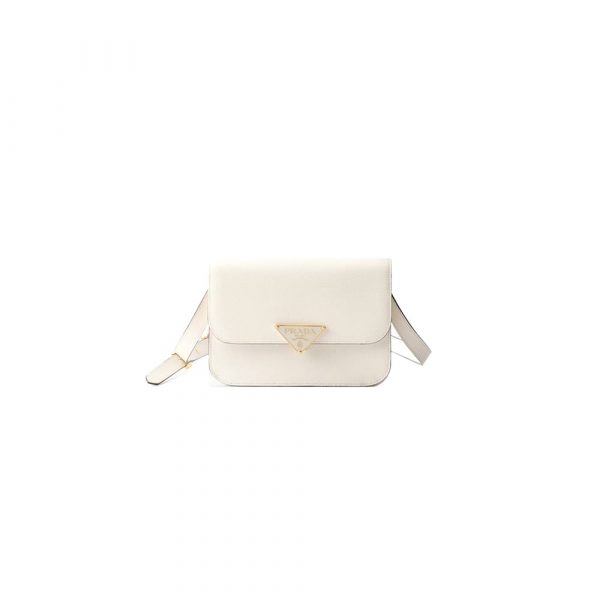Prada Saffiano leather flap shoulder bag(HIGH-END GRADE)