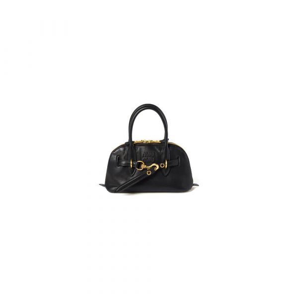 MIUMIU Small Aventure nappa leather top-handle bag(HIGH-END GRADE)