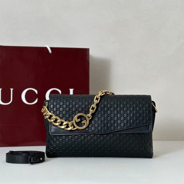 Gucci Medium shoulder bag with chain(HIGH-END GRADE)