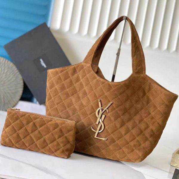 YSL CARE Medium in quilted suede(HIGH-END GRADE)