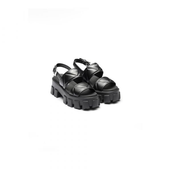 Prada Monolith leather sandals