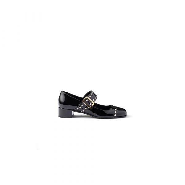 PRADA Patent leather Mary Jane pumps