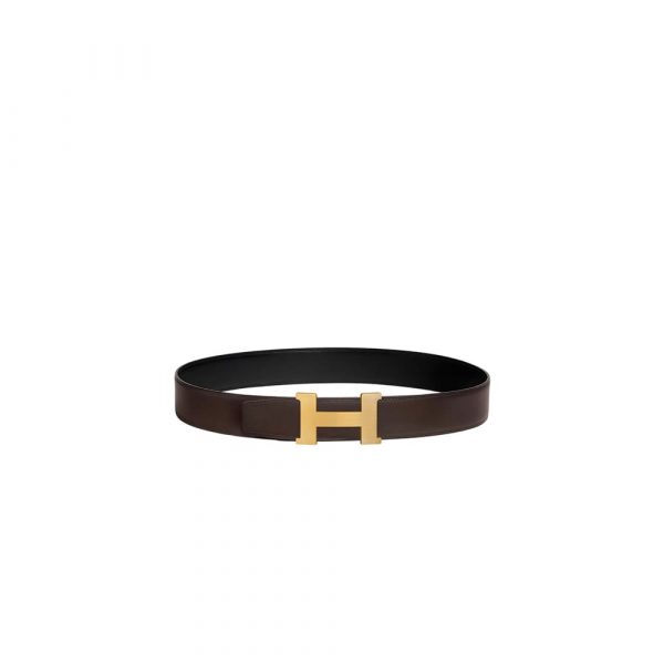 HERMES Boucle de ceinture Constance & Cuir de ceinture r??versible 38 mm