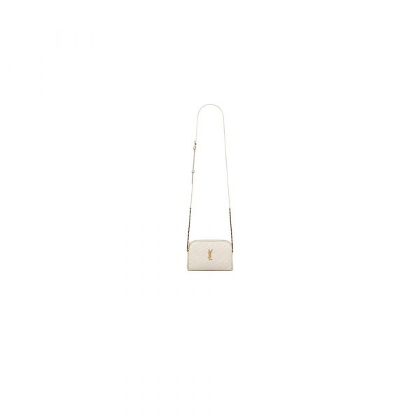 YSL Gaby zipped pouch in quilted lambskin