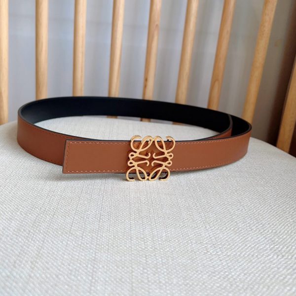 LOEWE Reversible Anagram belt in smooth calfskin 28mm
