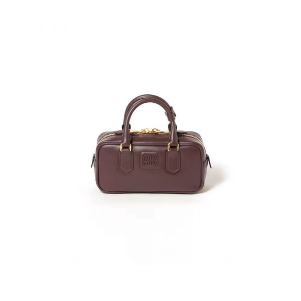 MIUMIU Large Arcadie Leather Bag(HIGH-END GRADE)