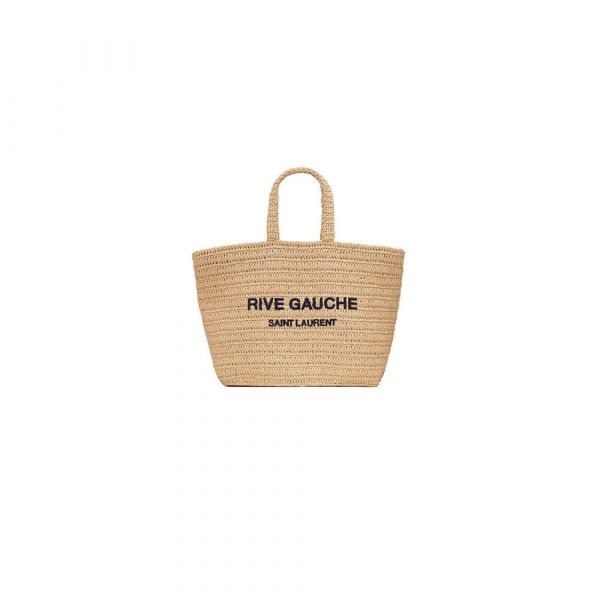 YSL RIVE GAUCHE TOTE IN RAFFIA(HIGH-END GRADE)