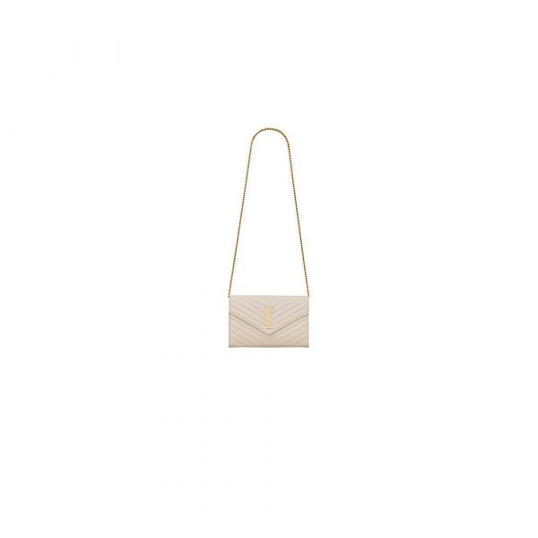 YSL cassandre chain wallet in lambskin