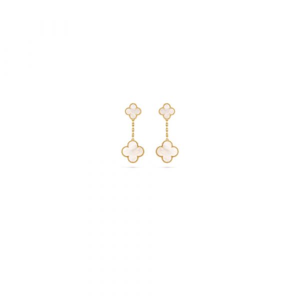 VAN CLEEF & ARPELS 2 Motif Magic Alhambra Earring(HIGH-END GRADE)
