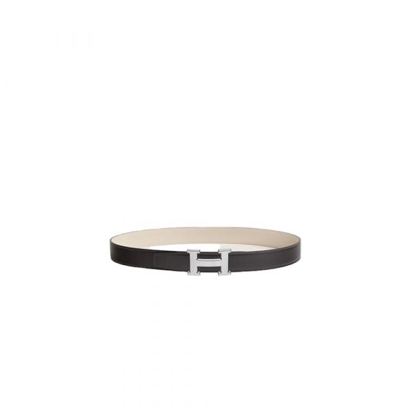 HERMES Fibbia da cintura H Stri??e & Pelle reversibile per cintura 32mm