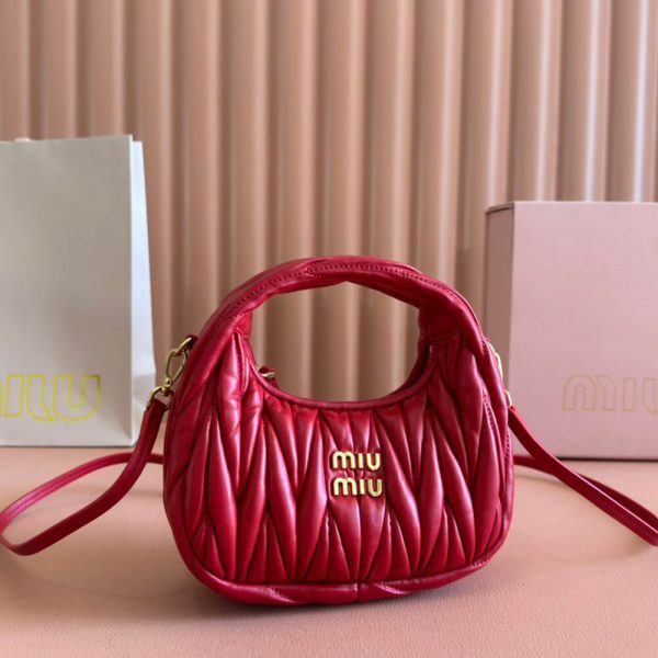 Mini Wander matelasse nappa leather hobo bag(high-end grade)