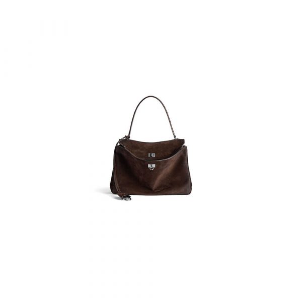 Balenciaga Rodeo Handbag Medium Suede(HIGH-END GRADE)