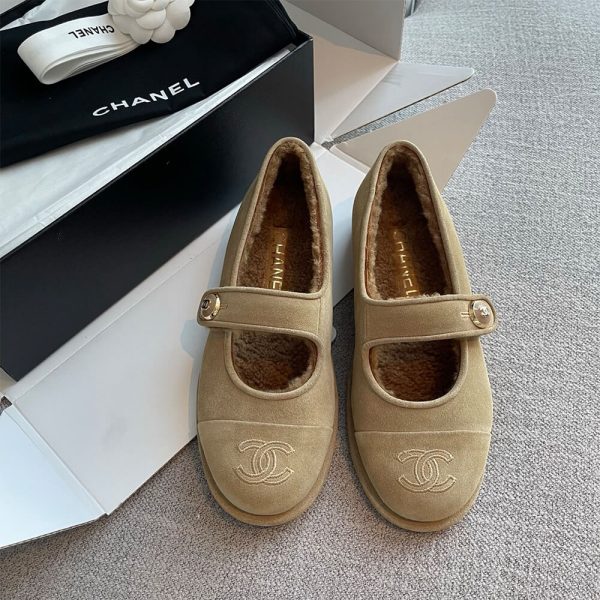 Chanel Shearling Fur Mary Jane