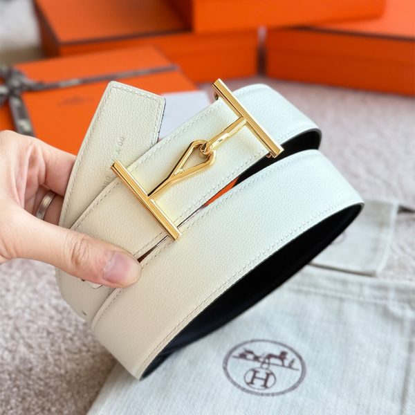 HERMES H d’Ancre belt buckle & Reversible leather strap 38 mm