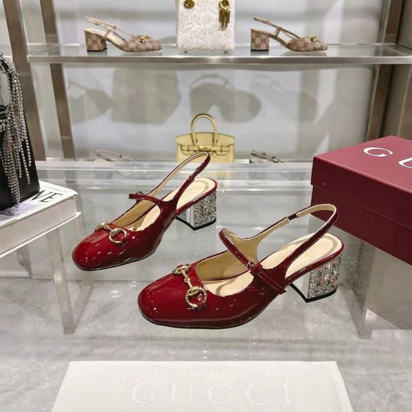 Gucci Women’s Horsebit pump with Crystals