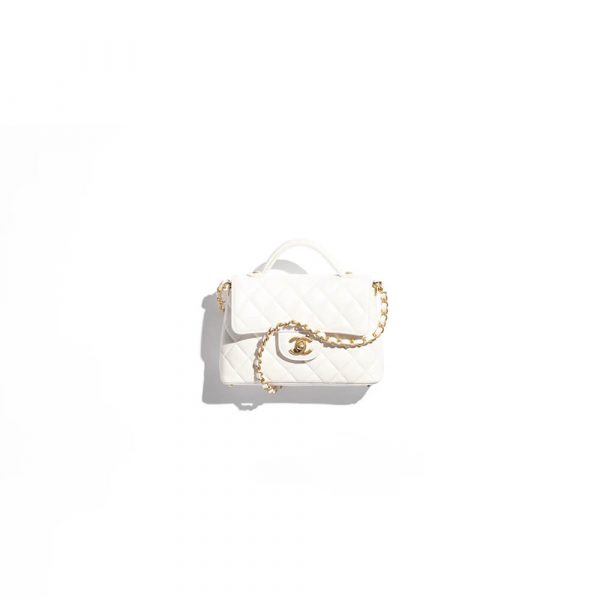 CHANEL Small Flap Bag with Top Handle(HIGH-END GRADE)