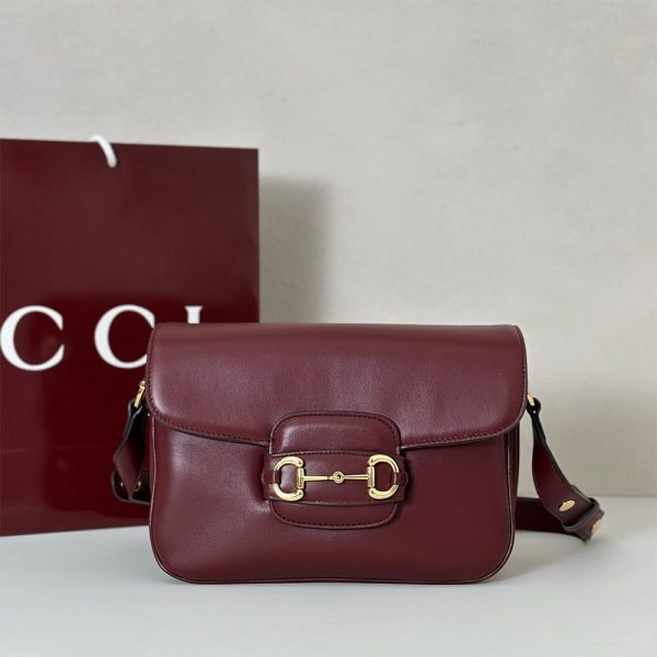 Gucci Horsebit 1955 Aura small shoulder bag(HIGH-END GRADE)