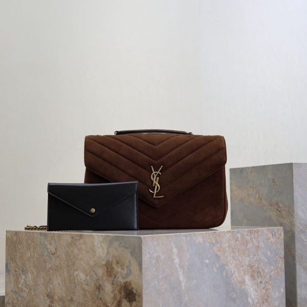 YSL LOULOU large in MATELASSE suede(HIGH-END GRADE)