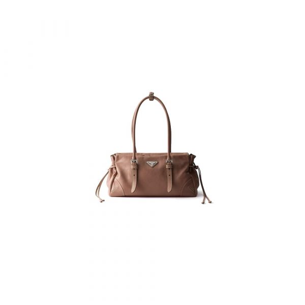 Prada Bonnie medium antiqued leather tote bag(HIGH-END GRADE)