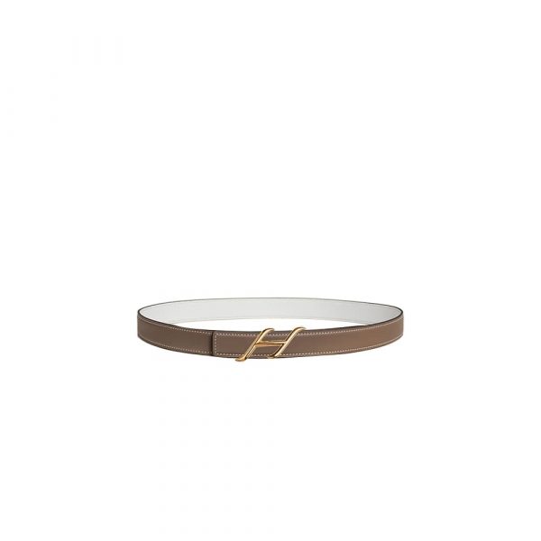 HERMES HDN belt buckle & Reversible leather strap 24 mm