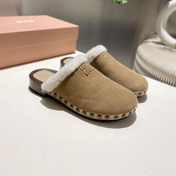 MIUMIU Suede clogs