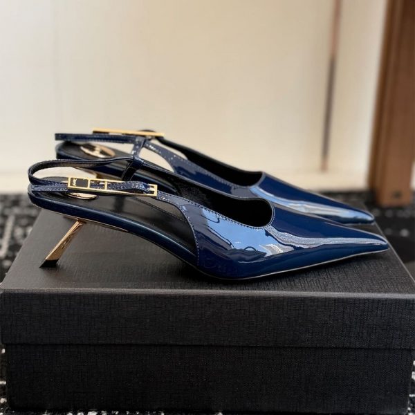 YSL LEE slingback pumps in patent leather