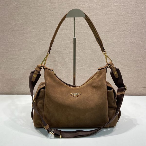 Prada Explore large suede bag(HIGH-END GRADE)