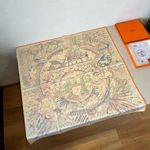 HERMES Please Hold The Line scarf 90