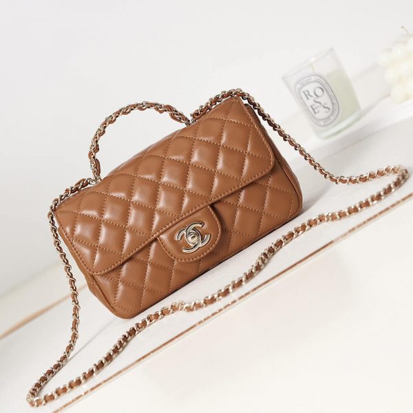 CHANEL Mini Flap With Top Handle