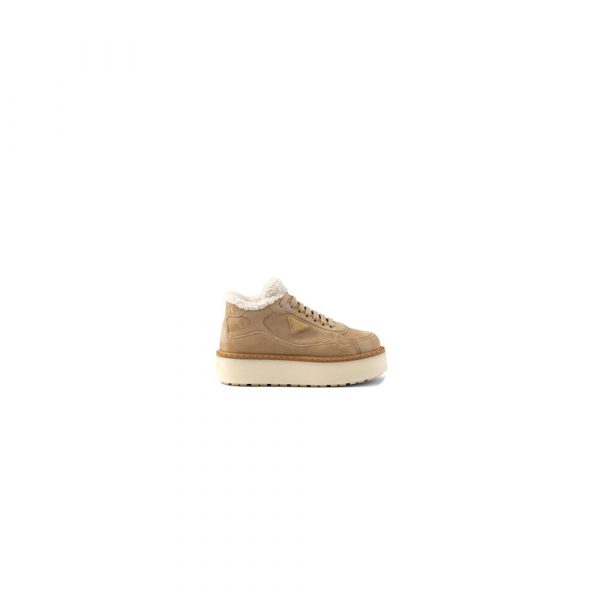 PRADA Suede mid-top sneakers
